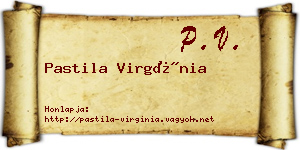 Pastila Virgínia névjegykártya
